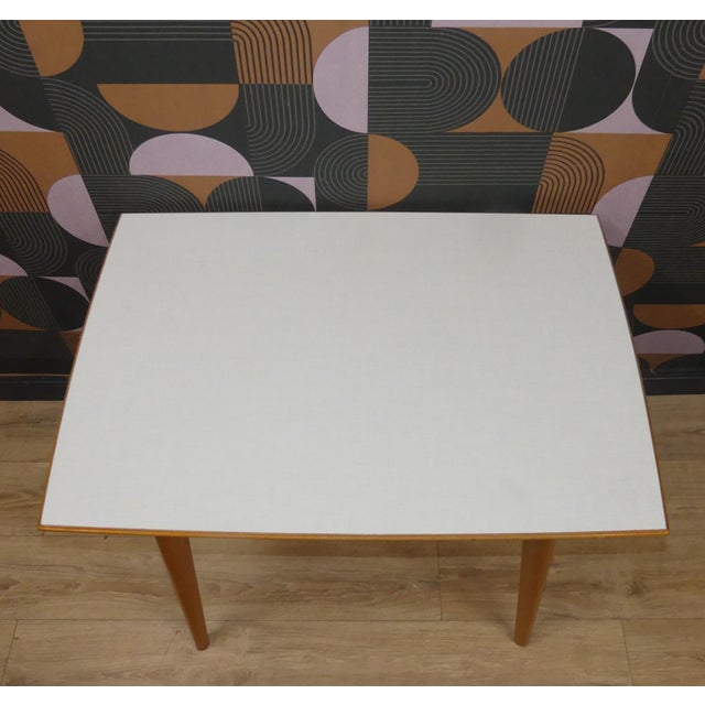 Mid-Century Modern Vintage Extendable Kitchen Table in Wood, 1950s For Sale - Image 3 of 14