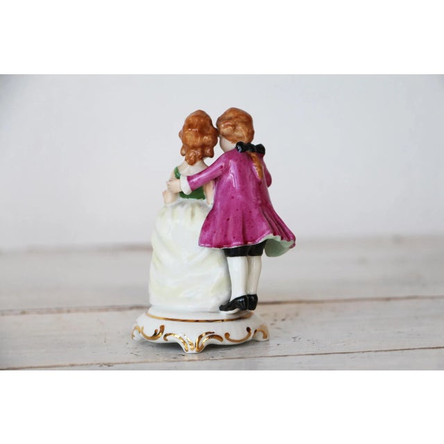 Meissen Style, Porcelain Figurine Couple, Marked Vista Alegre, Portugal For Sale - Image 4 of 12
