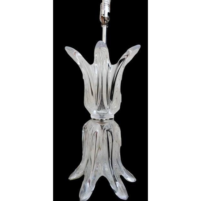 Mid 20th Century Modern "Splash" Glass Lamps by Art Vannes France - Pair For Sale In Chicago - Image 6 of 6