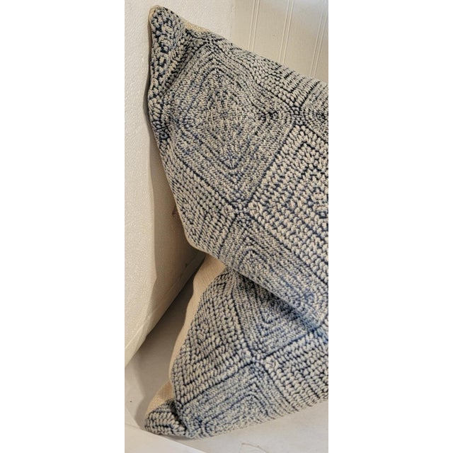 Hand Woven Coverlet Pillows -Pair For Sale - Image 4 of 4