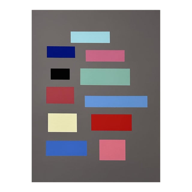 Contemporary Abstract Acrylic on Birch Panel "Road Show" by Tom McGlynn For Sale