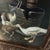 Oil on Canvas Beginning of 20th Century Flemish School Framed Bird World For Sale - Image 9 of 11