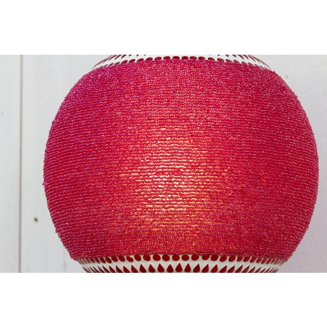 Magenta Pendant Sphere Lantern For Sale - Image 4 of 9