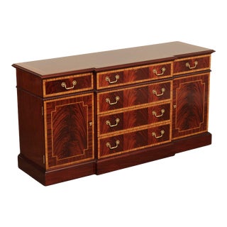 Councill Chippendale Style Flame Mahogany Buffet Sideboard For Sale