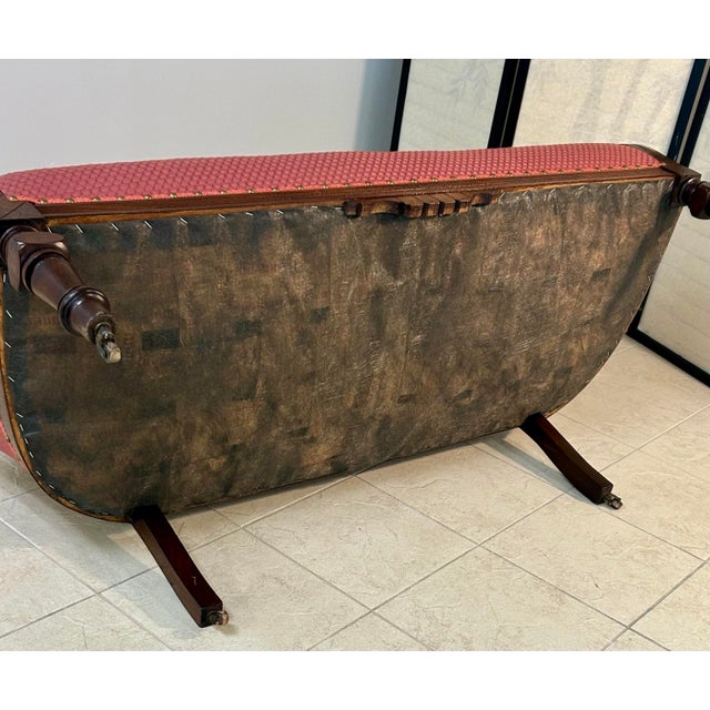 Wood Late 19th Century Victorian Settee For Sale - Image 7 of 7