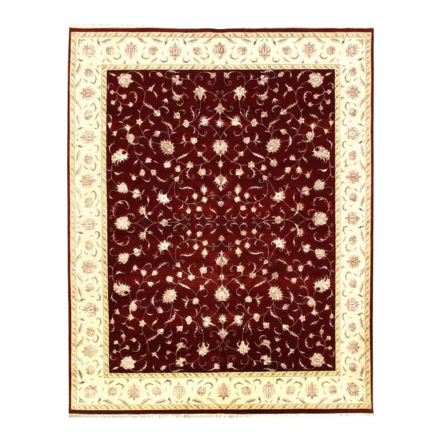 2020s Fine Hand Knotted Tabriz Allover Design Silk & Wool For Sale