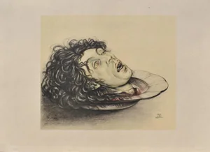 Walter Sauer, Saint John the Baptist, Signed Engraving