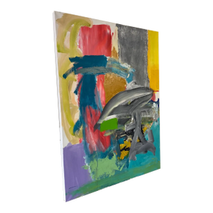 Large Original Signed Abstract Oil Painting by Jay Friedman