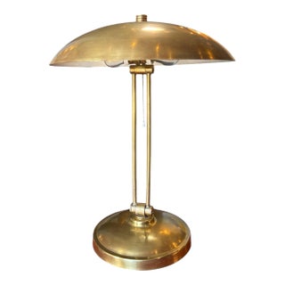 1950s Adjustable Double-Arm Brass Lamp For Sale