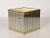 1970s Mid-Century Italian Cubic Brass and Chromed Metal Newspaper Rack, 1970s For Sale - Image 5 of 18