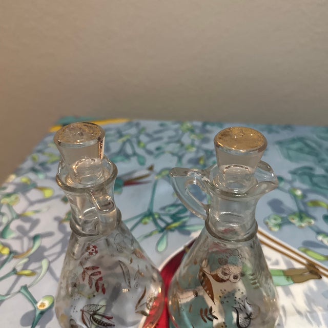 1950s 1950s Mid-Century Modern Georges Briard "Persian Garden" Cruet Set - Pair For Sale - Image 5 of 10