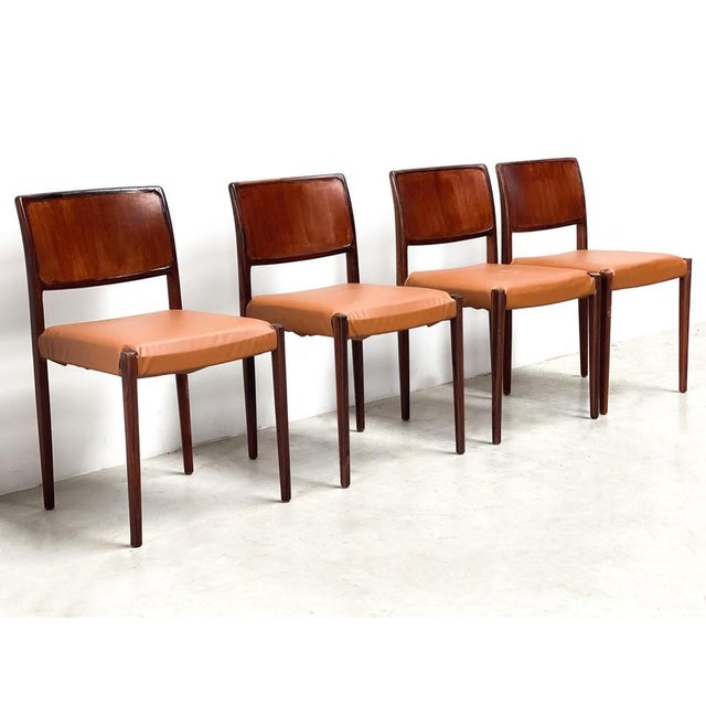 1970s Vintage Scandinavian Dining Chairs, 1970s, Set of 4 For Sale - Image 5 of 12