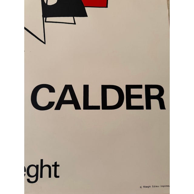 Alexander Calder Alexander Calder “Stabiles” Galerie Maeght Exhibition Poster, Paris, 1963 For Sale - Image 4 of 9