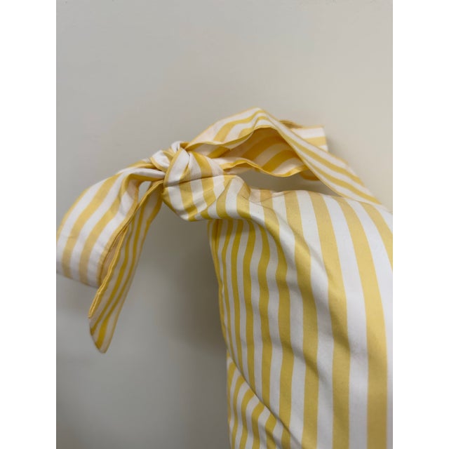English Silk Bow Pillows For Sale - Image 3 of 6