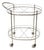 Mid Century Hollywood Regency Rolling Bar Serving Cart For Sale