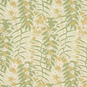 Schumacher Ashbee Botanical Fabric In Citron