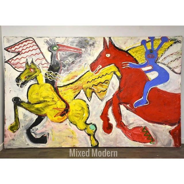 Peter Diem Large 10’x9’ Impressionist Painting, Attributed For Sale - Image 13 of 13