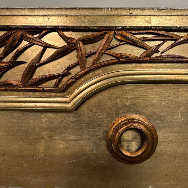 1940s James Mont 2 Piece Bamboo Dresser For Sale - Image 5 of 12