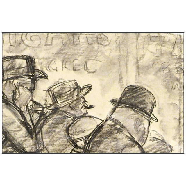 Figurative 1930s At The Fight, Carl Hugo Beetz For Sale - Image 3 of 4