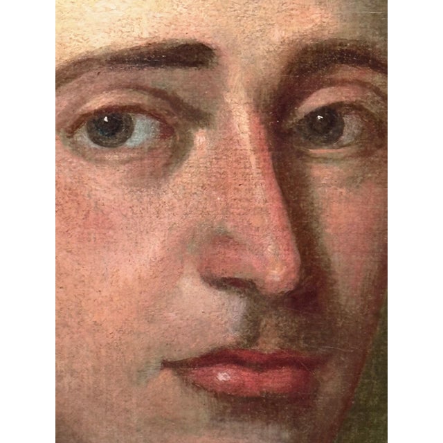 18th Century Georgian Naval Oil Portrait of Captain Gamaliel Nightingale For Sale - Image 4 of 18