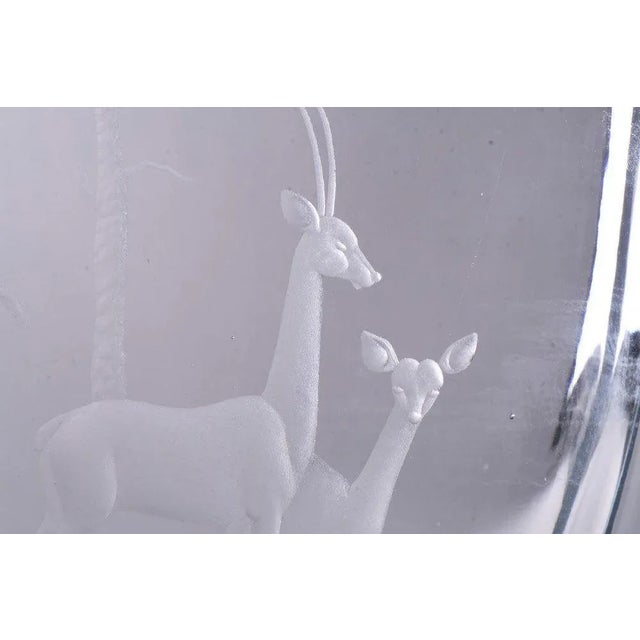 Art Deco Swedish Art Crystal Vase from Strömbergshyttan, 1930s For Sale - Image 4 of 12