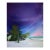 "Tulum" by Javiera Da Fonseca Ilić, Tulum Mexico Tropical Coast, Dreamy Palm Tree Purple Sky, Caribbean Bohemian Landscape, Original Oil Painting For Sale