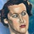 Incredible one of a kind vintage portrait of lady with wicked side eye judgement face. Love the colors and brush strokes....