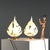 Pair of La Murrina table lamps in worked Murano glass; base and structure in iron and brass. This piece is attributed to...