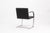 Late 20th Century Set of 6 Mies Van Der Rohe for Knoll Brno Brushed Steel Black Leather Armchairs For Sale - Image 5 of 11