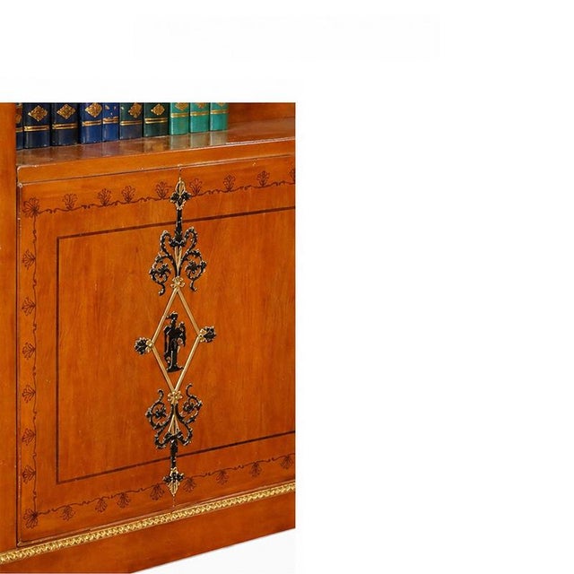 Empire Cherrywood Bookcase, Italy, 1980s For Sale - Image 6 of 7