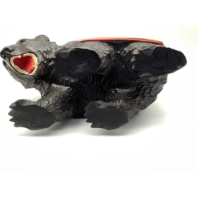 1950s Kibori Kuma Carved Bear Figurine For Sale - Image 9 of 13