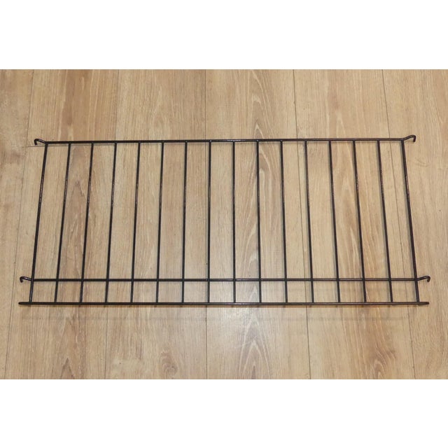 Metal Mid-Century Modern Black String Shelf with Magazine Rack by Kajsa & Nils Nisse Strinning for String, Sweden, 1950s For Sale - Image 7 of 7