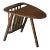 Lowery Modern Magazine Table, Dark Brown For Sale