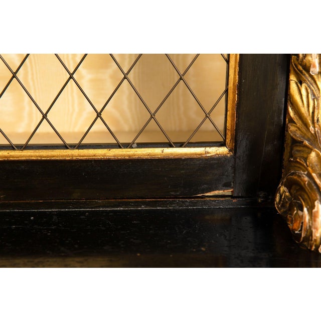 Regency Period Black and Gilt Painted Bookcase Cabinet, 19th Century For Sale - Image 18 of 18