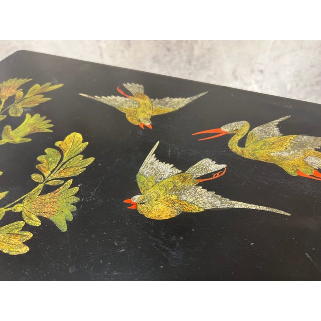 Wood Napoleon III Ebonized Decorative Nest of 3 Occasional Tables, 1890s, Set of 3 For Sale - Image 7 of 18