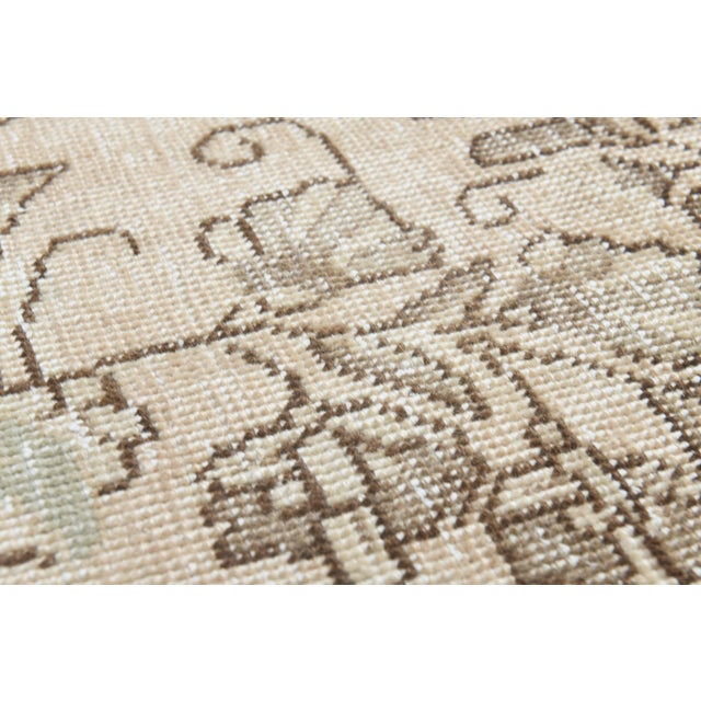 Traditional 1970s Vintage Persian Handmade Wool Cotton Orange Area Rug For Sale - Image 3 of 11