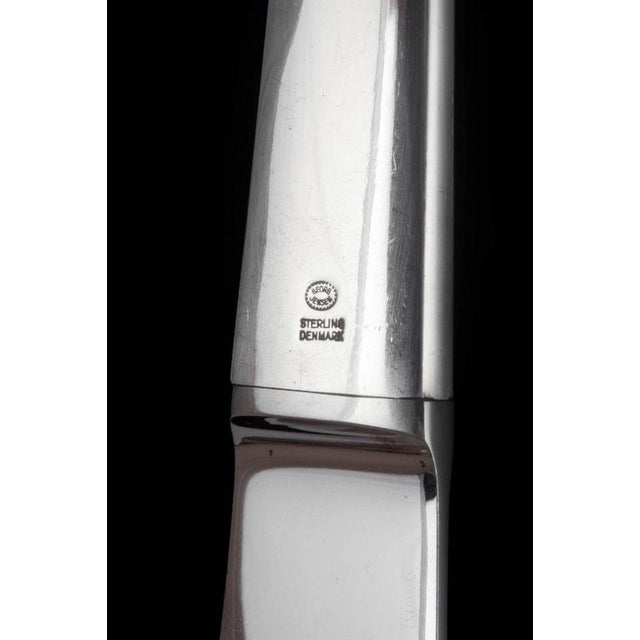 Caravel Dinner Knives by Henning Koppel for Georg Jensen, 1940s, Set of 3 For Sale - Image 4 of 5