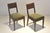 Textile Cubist Dining Chairs in Stained Alder Wood, 1925, Set of 2 For Sale - Image 7 of 16