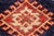 1990s Bohemian Super Kazak Blue/Beige Wool Rug - 2'1'' X 3'2'' For Sale - Image 5 of 10