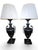 1920s 20th Century Art Deco Black Painted Metal Lamps with Chrome Handle, 1920, Set of 2 For Sale - Image 5 of 12