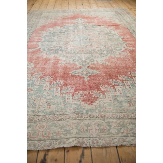 1950s Vintage Distressed Anatolian Carpet - 6' x 8'9" For Sale - Image 5 of 10