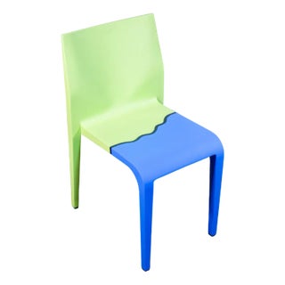 Light Painted Side Chair by M. Pistoletto For Sale