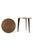 Vintage Cocktail Tables with Copper Top, Set of 2 For Sale - Image 5 of 16