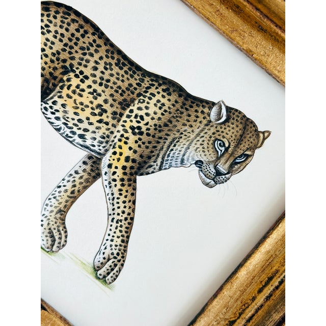 Not Yet Made - Made To Order Original Hand-Painted Leopard Painting in a Vintage Gilt Frame For Sale - Image 5 of 8