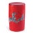 The Scalamandre zebra pattern in the color of red is your fun accent table or garden stool, perfect by the chair as a...