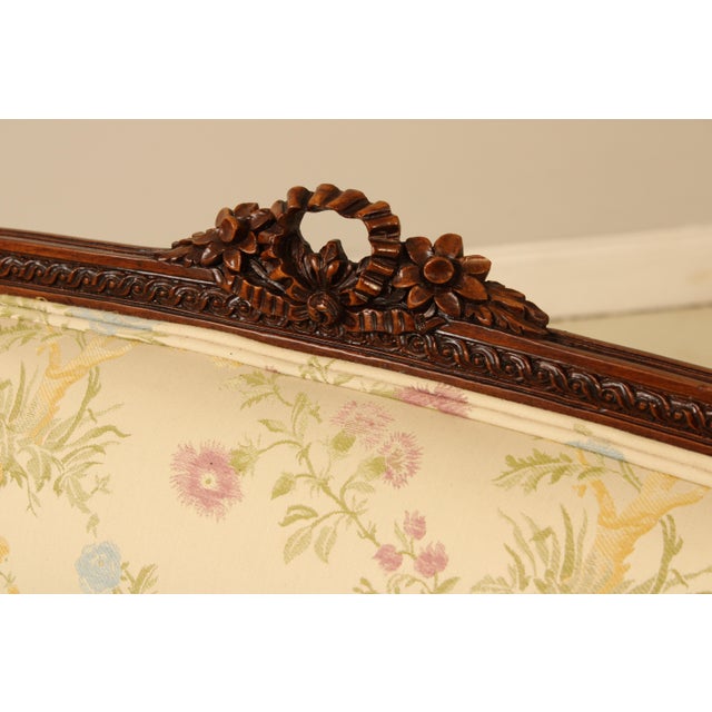 Brown Meyer Gunther French Louis XVI Upholstered Loveseat For Sale - Image 8 of 18