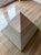 Mid-Century Modern Postmodern Travertine Pyramid Coffee Table For Sale - Image 3 of 6