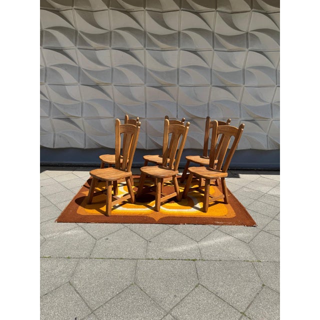 Brutalist Brutalist Chair in Oak by De Puydt, 1960s For Sale - Image 3 of 12
