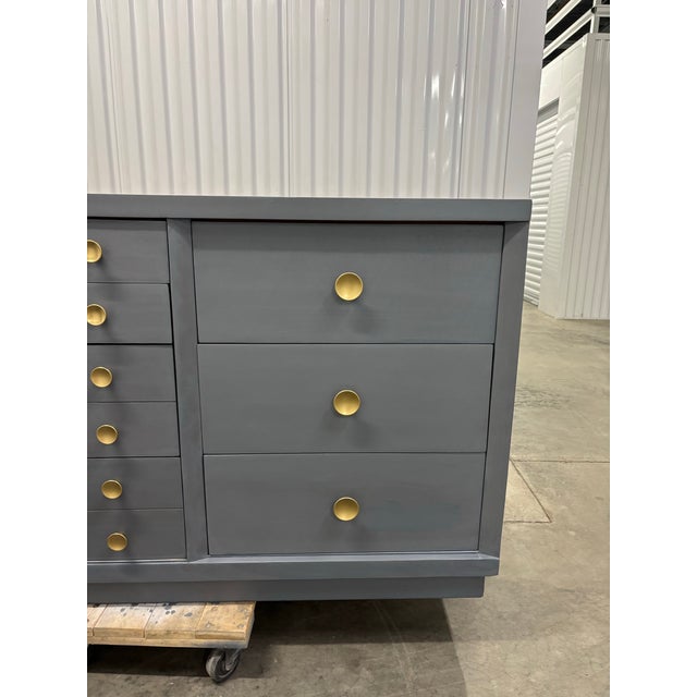 Vintage Mahogany MCM Dresser For Sale - Image 9 of 12