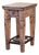 Greenview Bleached Side Table - Wrought Iron Base For Sale